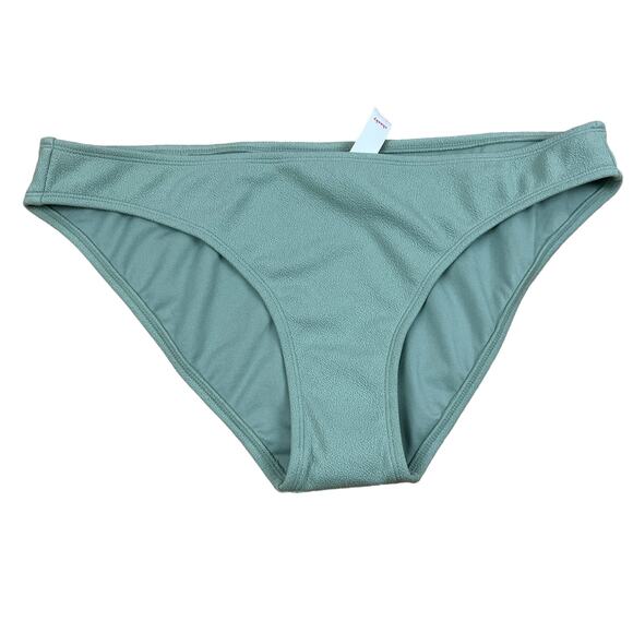 Xhilaration Juniors' Light Green Textured Cheeky Bikini Bottom - Size XL - NWT - Picture 1 of 6